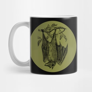 Halloween Bat, Omens, Signs, and Fortunes - Olive and Black Style Mug